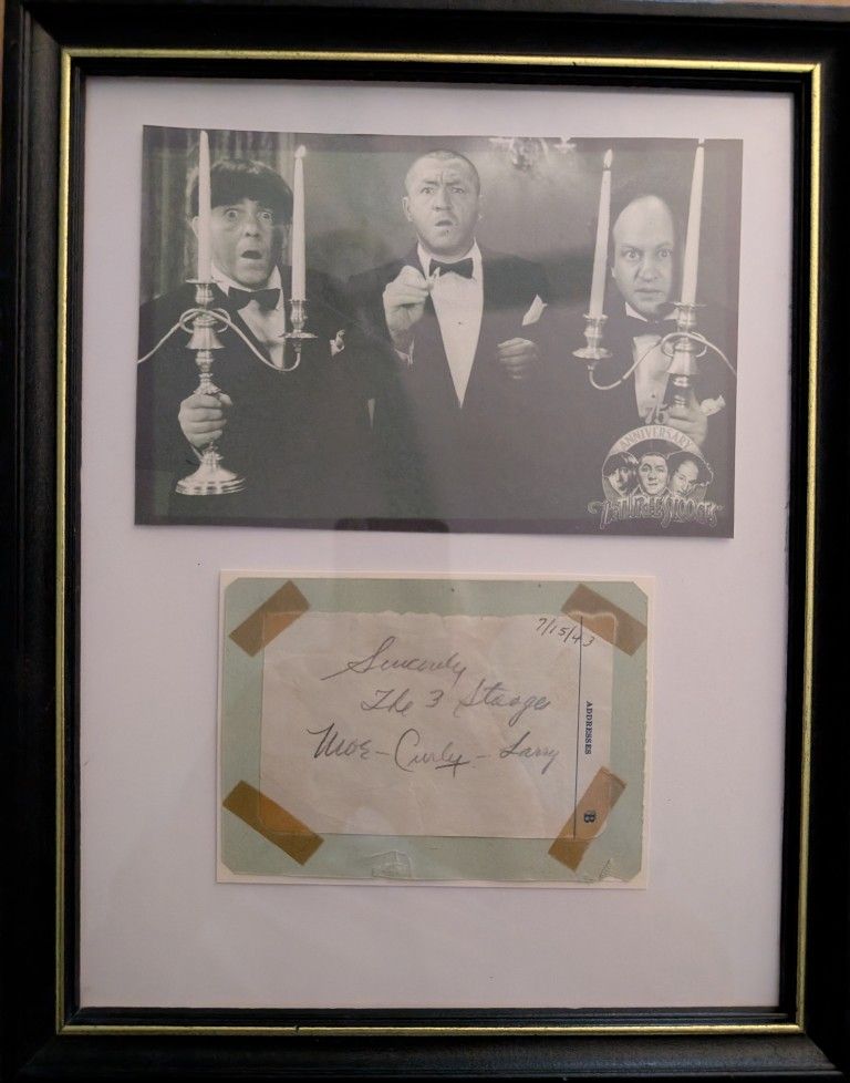 3 Stooges Autograph