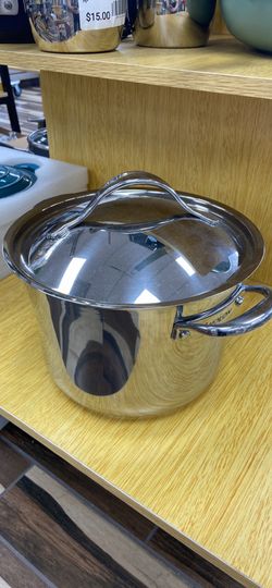Anolon Stainless Steel Stockpot with Lid
