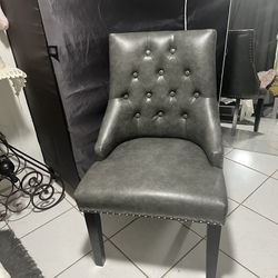 Leather Gray Chair 