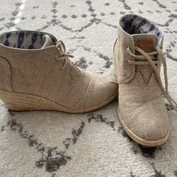 Toms Wedges/Booties - Size 6.5