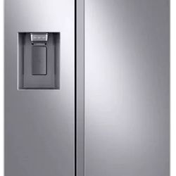 36 in. 27.4 cu. ft. Side by Side Refrigerator in Fingerprint-Resistant Stainless Steel, Standard Depth