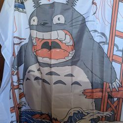 Vincent Trinidad "Neighbors Attack" Shower Curtain - Totoro Style