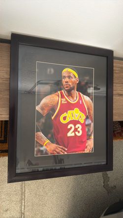 Framed LeBron James Cleveland Cavaliers Photo – #23