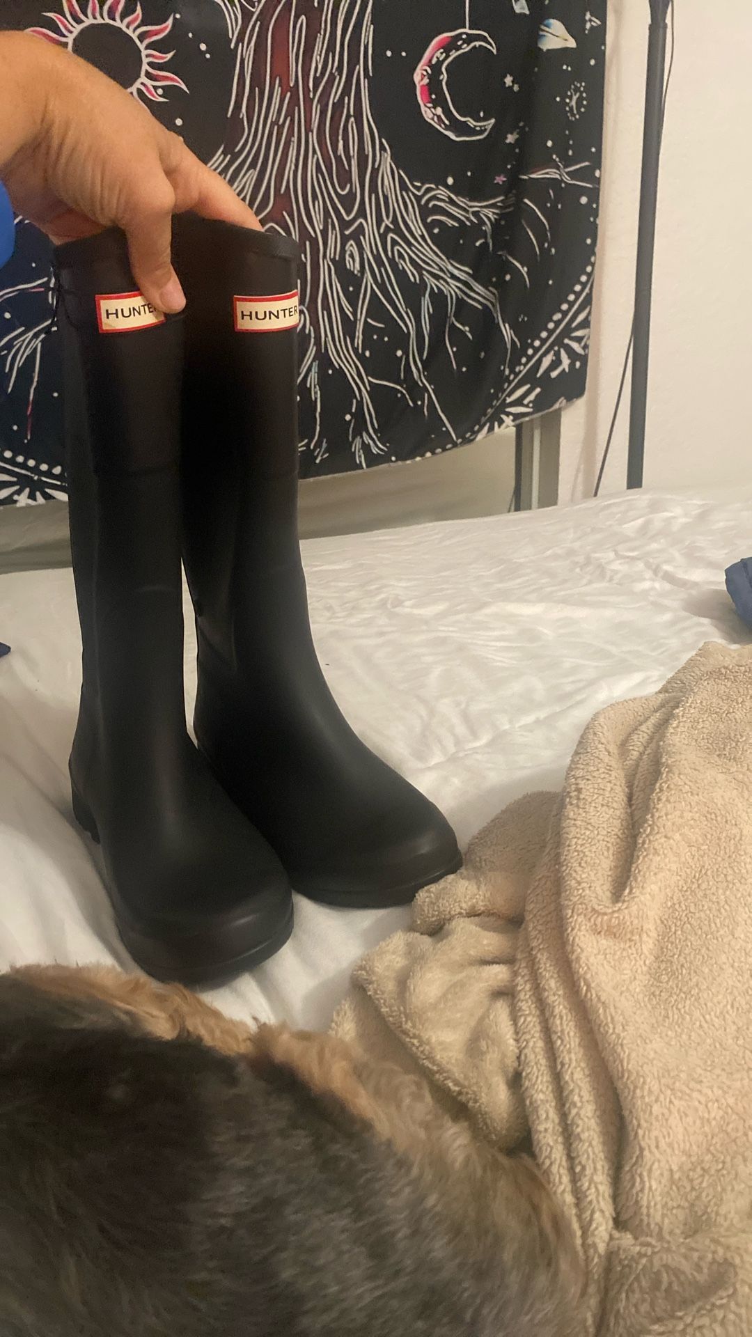 Hunter Size 8 Black Women’s Rain Boots