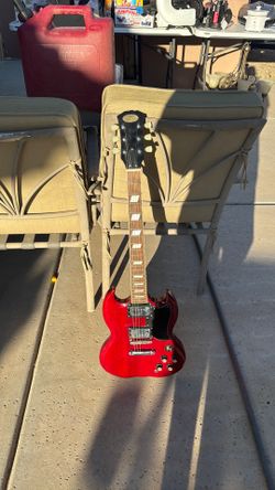 Stagg SG-Style Electric Guitar – Cherry Red
