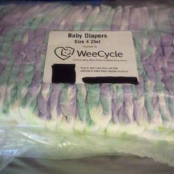 2 Pks Size 4 Baby Diapers (25 Ct.)