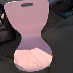 Pair of two pink children’s chairs