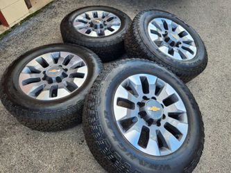 20" Chevy Silverado 2500 wheels and tires