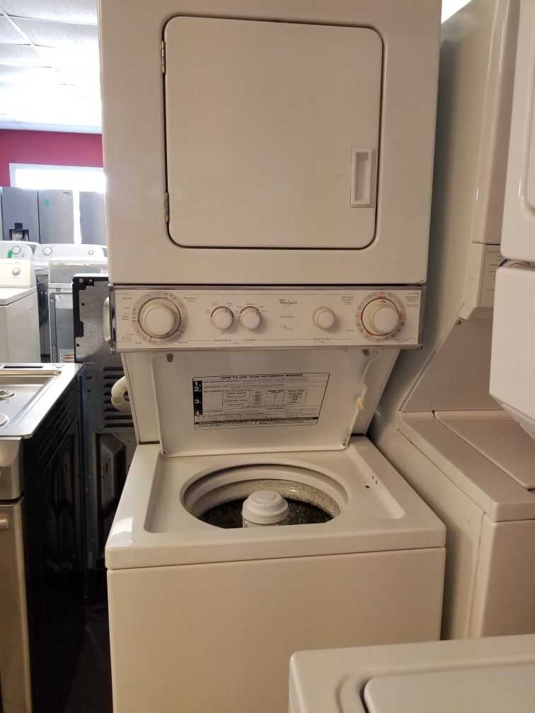 Whirlpool 24" stackable washer and dryer unit