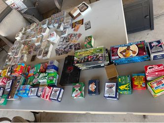 Huge sports card collection