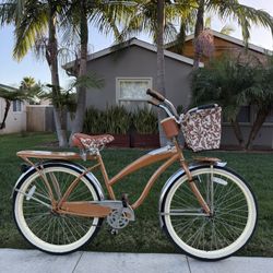 Cute Bike Beach Cruiser With Basket “26 Wheels 