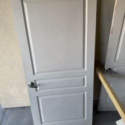 36” x 80” 2-Panel Interior Doors w/ Lock & Hinges 