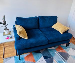 West Elm custom loveseat sofa