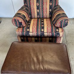 Southwest Chair and Ottoman