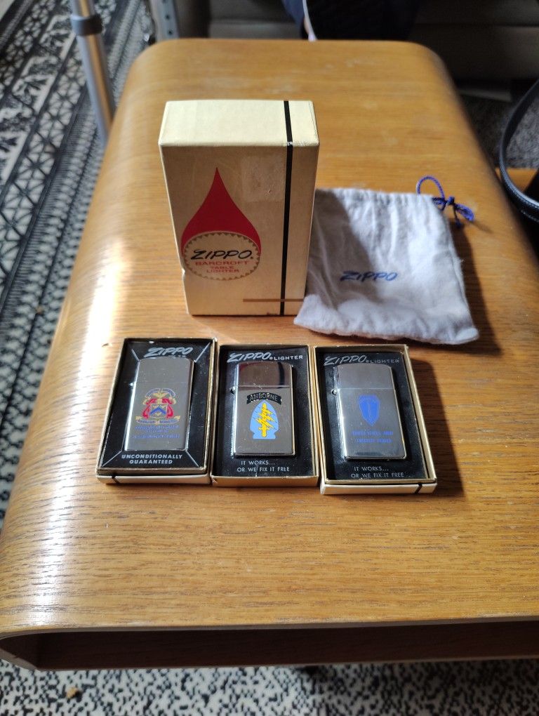 Zippo Lighters (3) Military