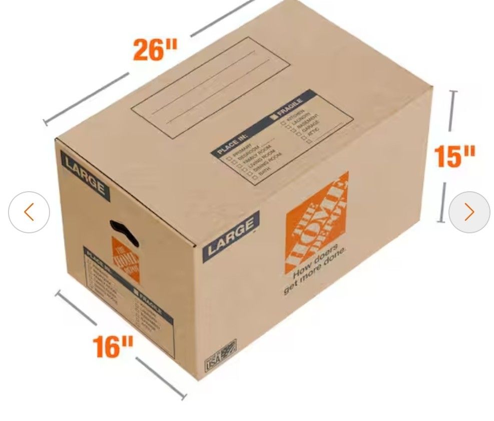 50 Large Home Depot Boxes