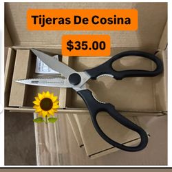 $35.00 Tijeras Para Cosina Acero Inoxidable Princess House En Caja