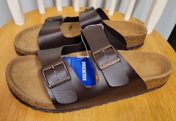NEW Birkenstock Men’s Arizona Sandals Brown Size 45 / 12