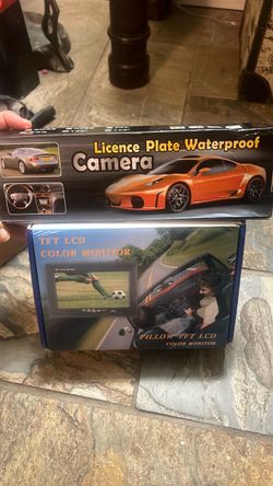 License plate waterproof camera & LCD Color Monitor