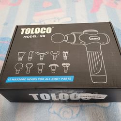 Toloco x8 Massage Gun with 10 Heads