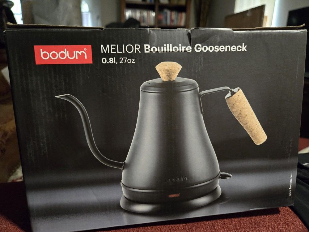 Bodum Gooseneck Kettle  New Power Base & Lid