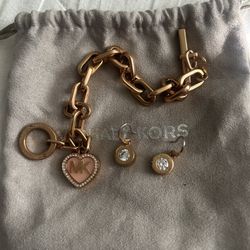 MK bracelet And earrings Set 