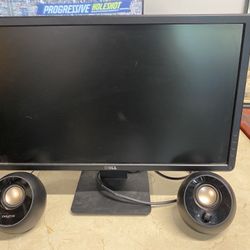 Computer Monitor & Speakers