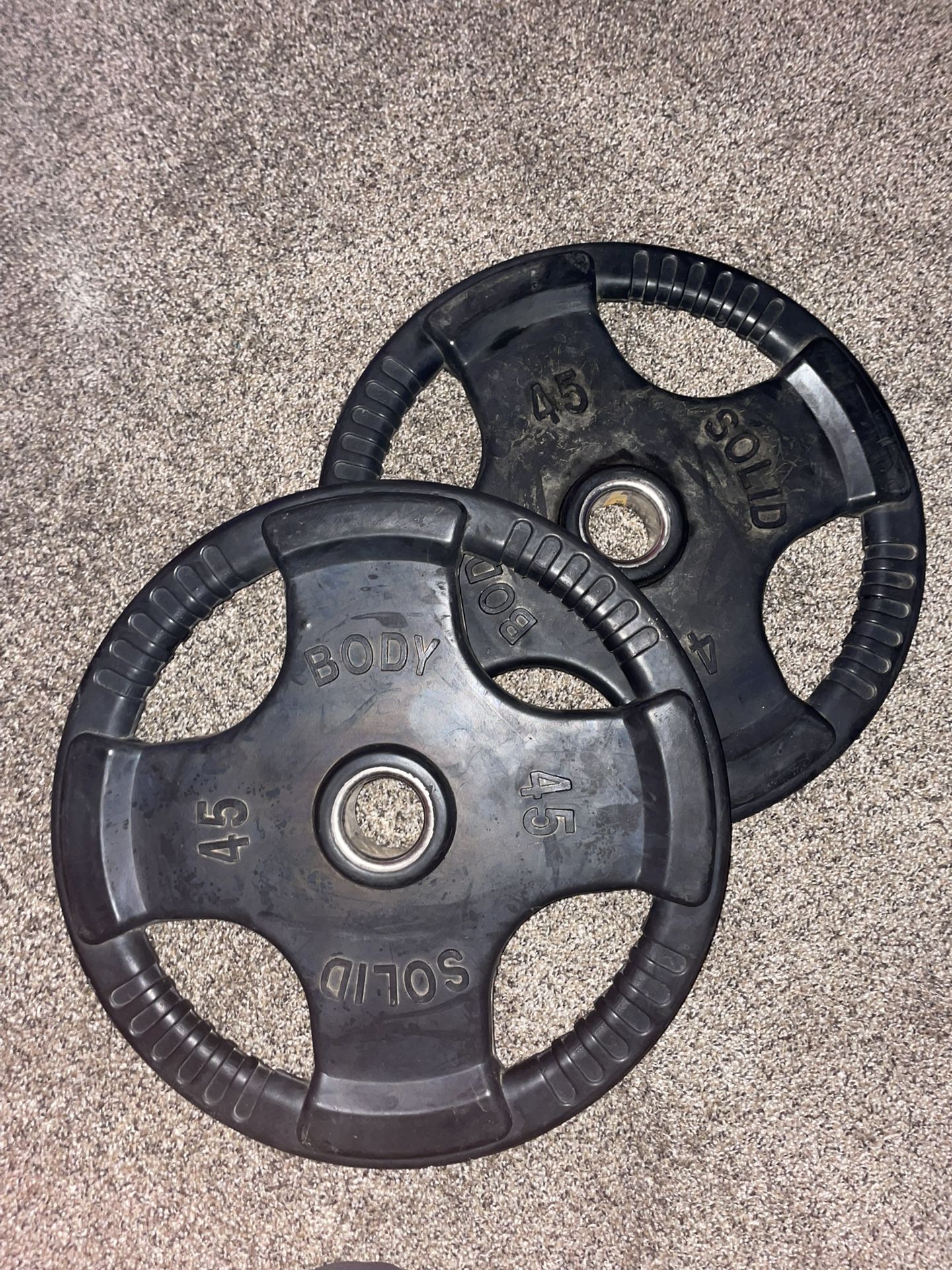 BodySolid Rubber Grip Olympic Plate