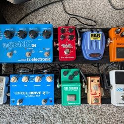 Loaded Guitar Pedalboard – 9 Pedals + Power + Cables – $875 OBO

