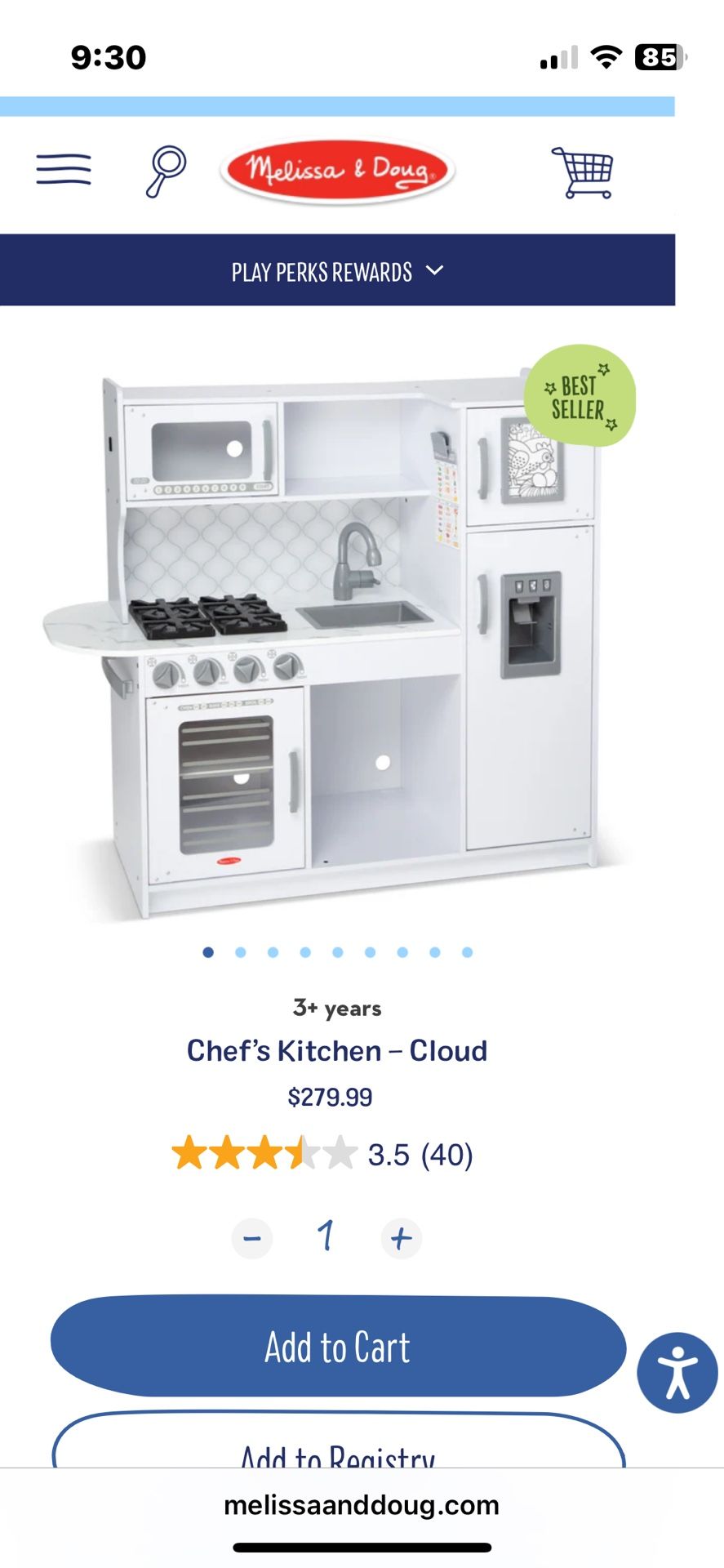 Melissa & Doug Wooden Chefs Kitchen