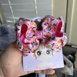 Moño Halloween Hello Kitty / Hello Kitty Halloween Hair Bow 
