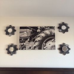5 Piece Black Wall Decor 