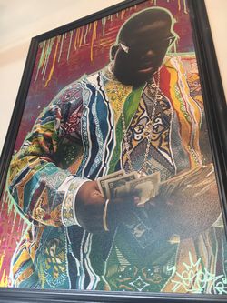 Notorious B.I.G art frame