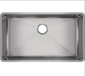 Elkay Crosstown 32 in. Undermount Single Bowl 18-Gauge Stainless Steel Kitchen Sink Only