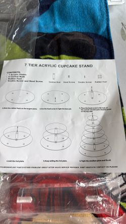 7 Tier Acrylic Cupcakes Stand