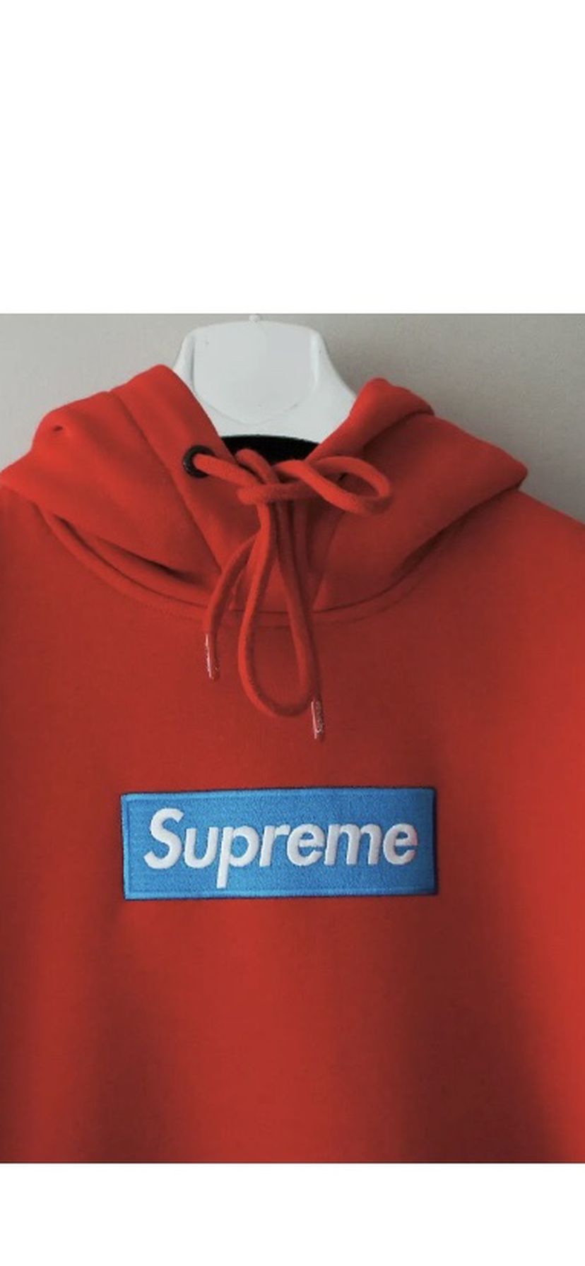 supreme Grip hoodie italfigo authentic Blue Box Logo Red Hoodie 