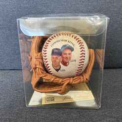 Ironmen Commemorative Baseball & Glove signed in box -Lou Gehrig Cal Ripken Jr