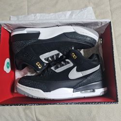 JORDAN 3 TINKER HATFIELD BLACK CEMENT SZ10 