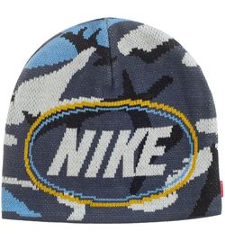 Supreme Nike Oval Beanie Blue Camo (FW26)