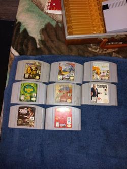 Nintendo 64 Game Lot of 8 Cartridges