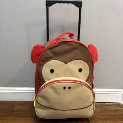Skip hop Kids Monkey Rolling Luggage 