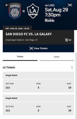 SDFC VS LA GALAXY