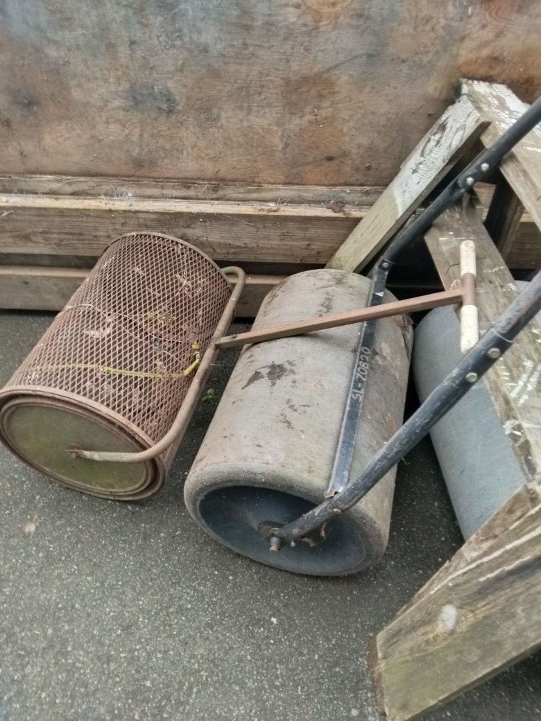 Lawn Roller And Peat Roller $ 75 Each Or $ 120 For The Pair 