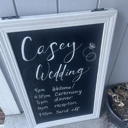 A-Frame chalkboard 