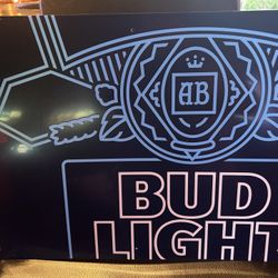 Bud Light Beer Plastic Sign