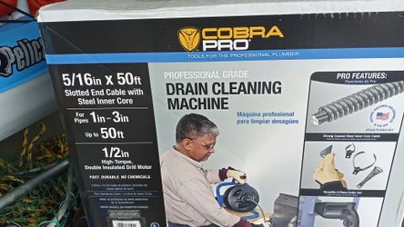 Drain cleaning machine