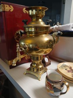 Antique Turkish Brass Samovar semaverler