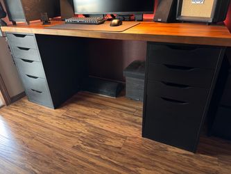 IKEA desk with Alex drawers