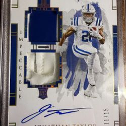 Jonathan Taylor Legends Signature Patch 11/15