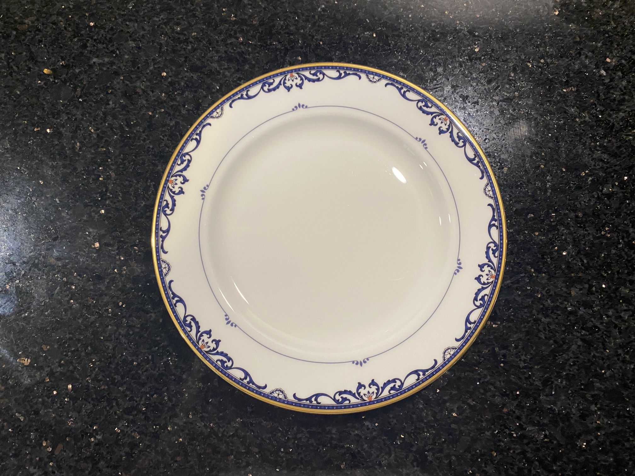 LENOX Royal Scroll Collection Bread Butter Fine Bone China Replacement Plate 6.25”